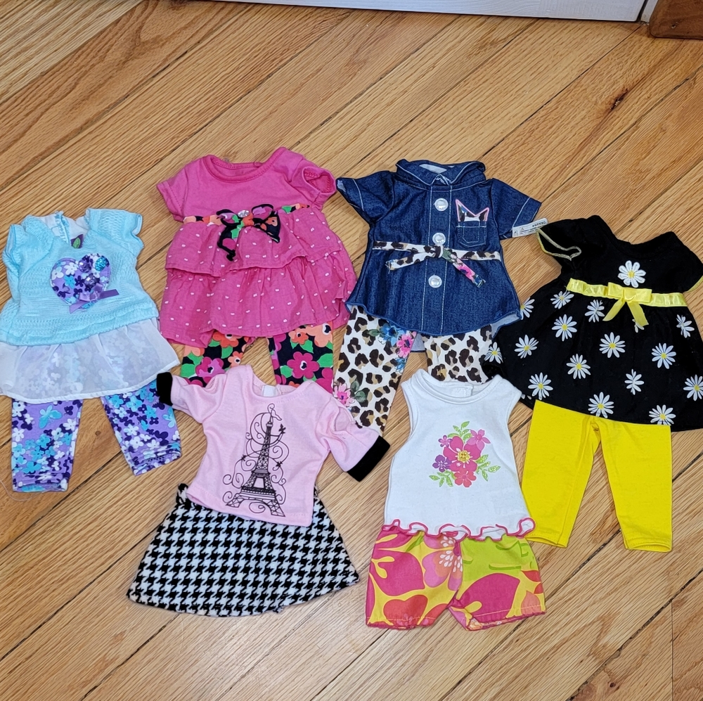 18" Doll Short Sleeve Outfits